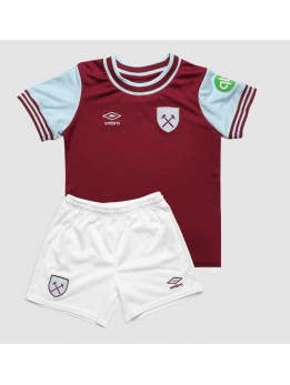 West Ham United Heimtrikotsatz für Kinder 2024-25 Kurzarm (+ Kurze Hosen)